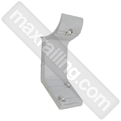 Държач на ръкохватка за тръба Ø50мм. към стена. Елоксиран алуминий.  